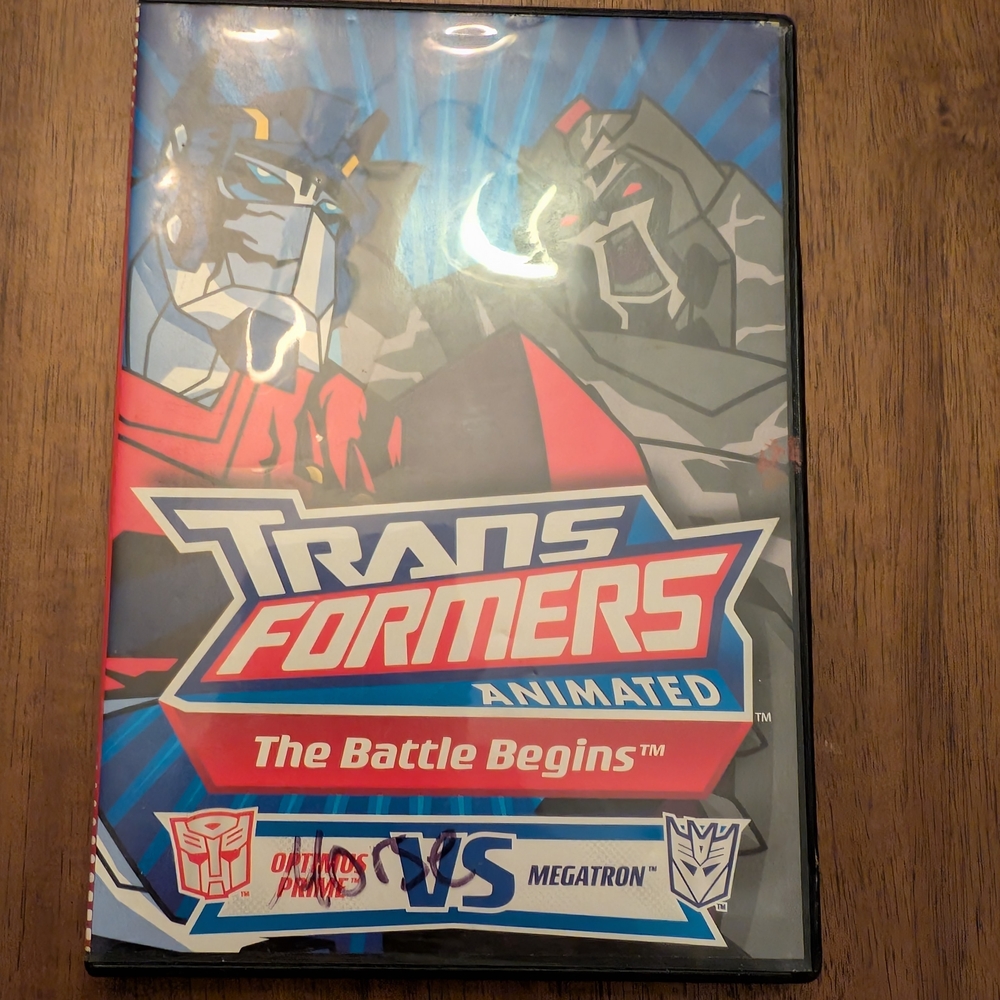 Transformers Animated: The Battle Begins DVD - Optimus Prime vs. Megatron